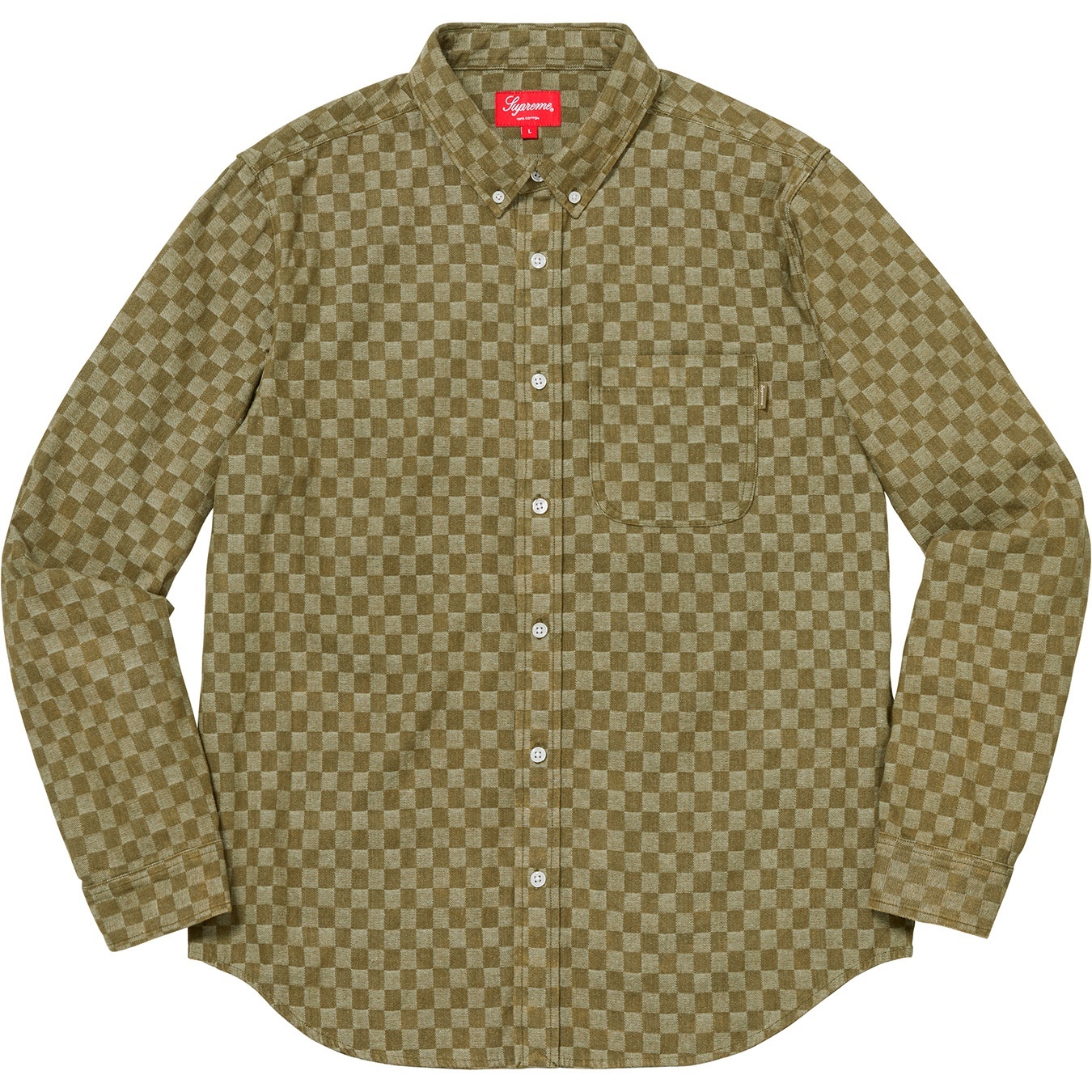 Checkered Denim Shirt view 4